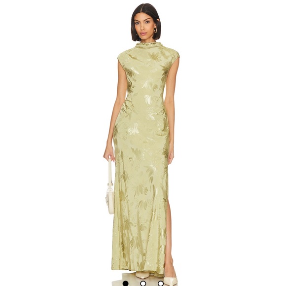 Avalon Maxi Dress in Sage Green - Picture 1 of 2